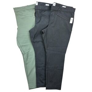 Gap Women's 20 Signature Skinny Ankle Pants Green Navy Black Lot of 3